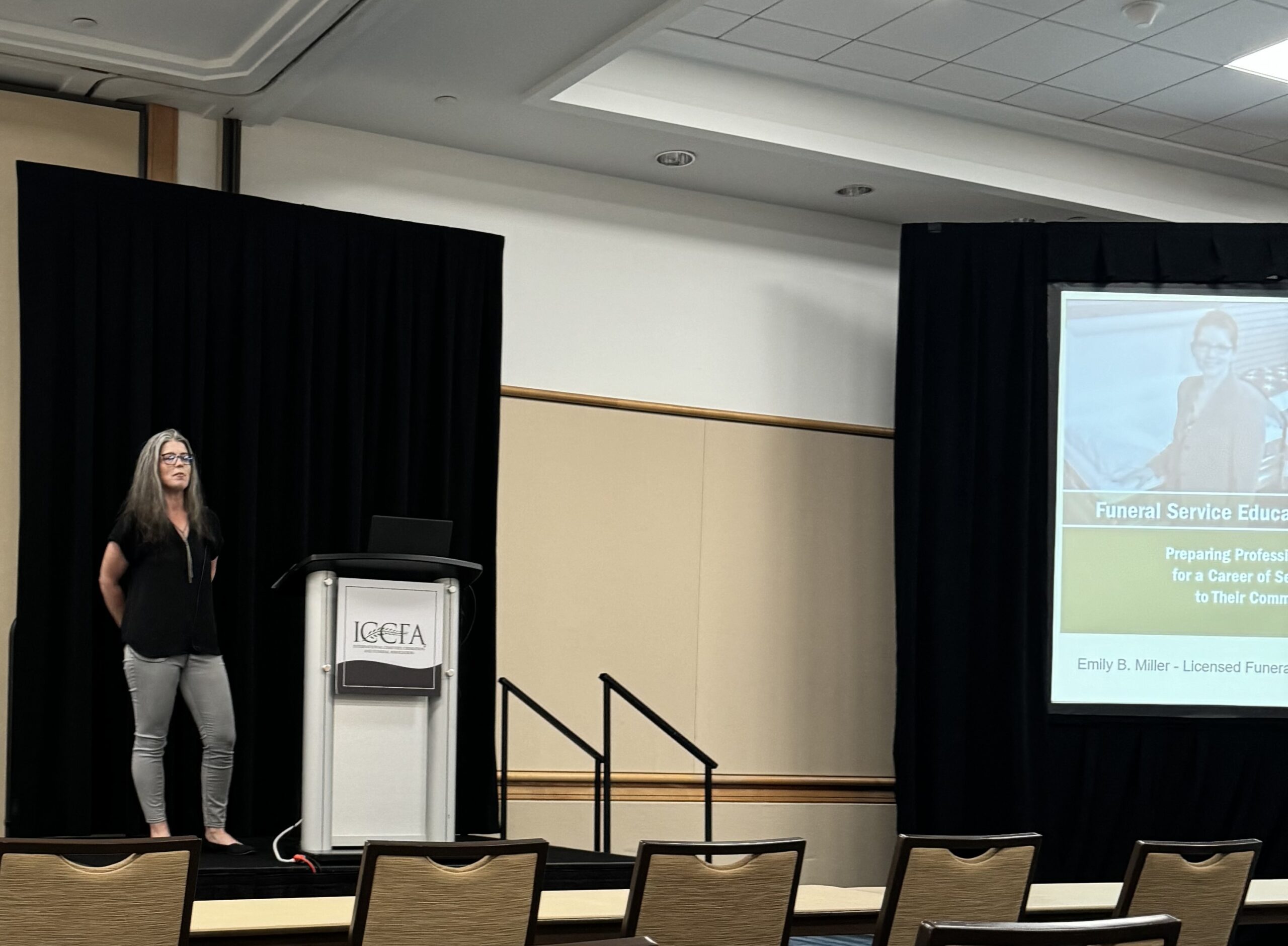 Emily presenting at ICCFA 2024